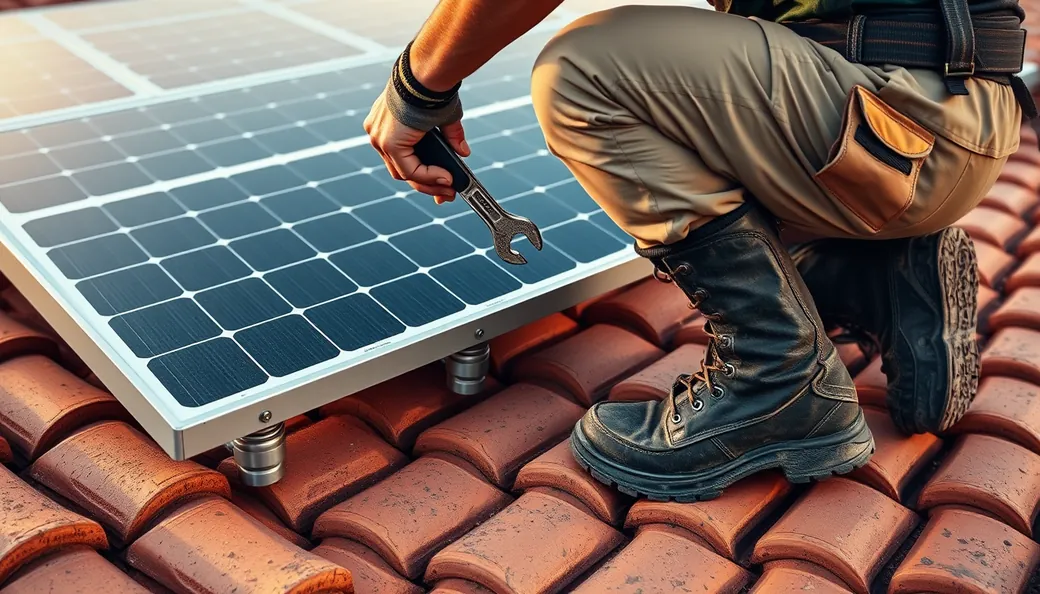 Equipe própria da Advanqer trabalhando em obra de energia solar